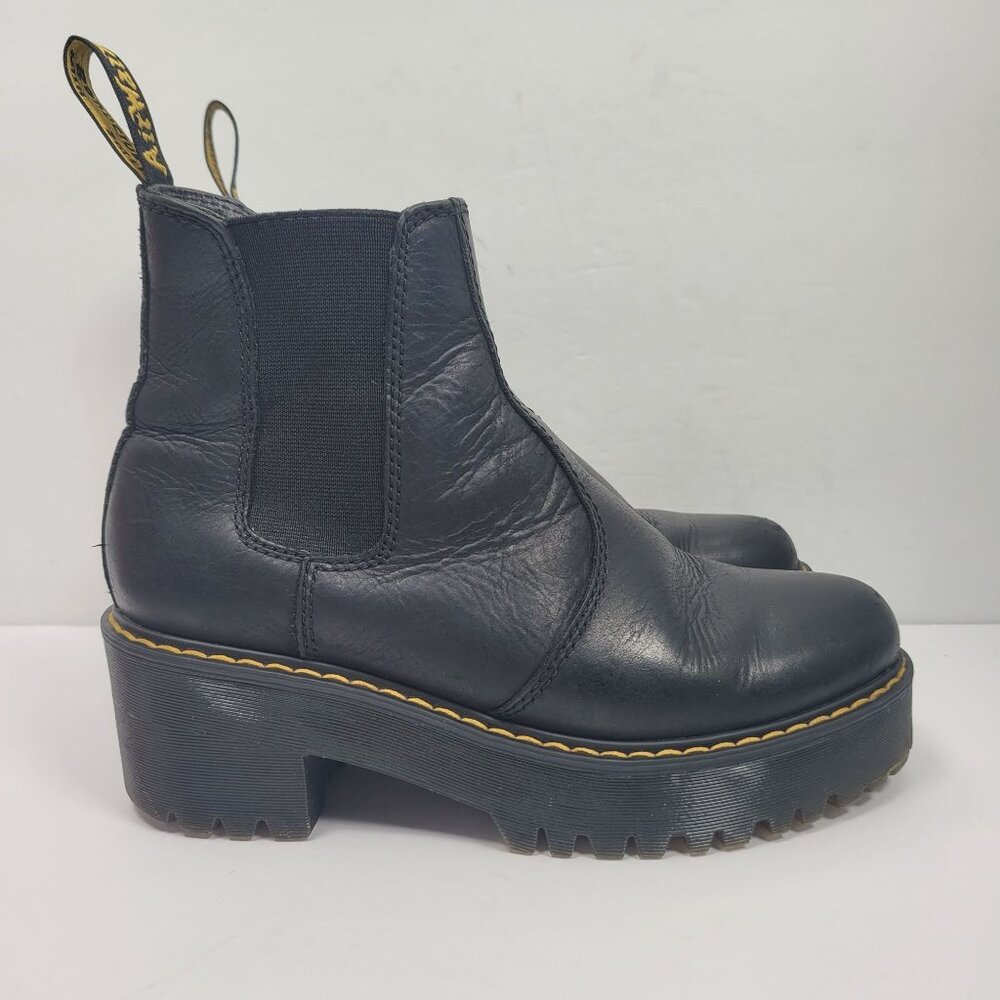 Dr. Martens Rometty Women's Black Platform Chelsea Boots US Size 7